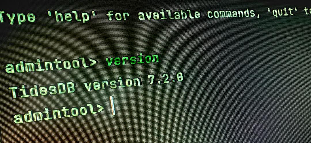 Administering TidesDB with Admintool