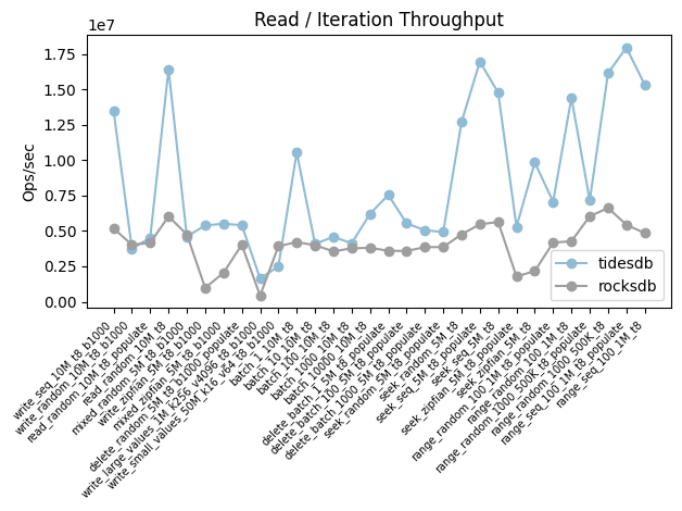 Read / iteration throughput